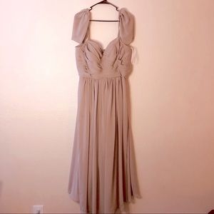 Tan/nude colored formal dress plus-size 20-22